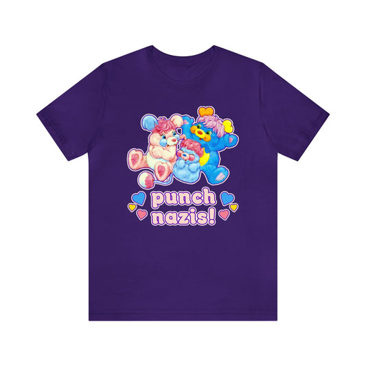 Cute Retro 80s Popples Punch Nazis T-shirt