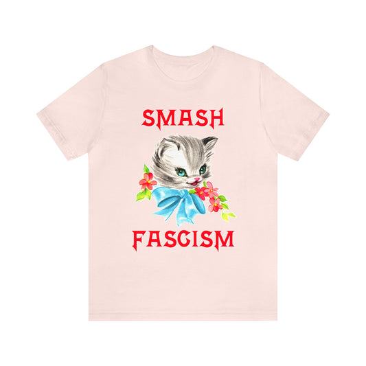 Cute Kitty Smash Fascism T-Shirt