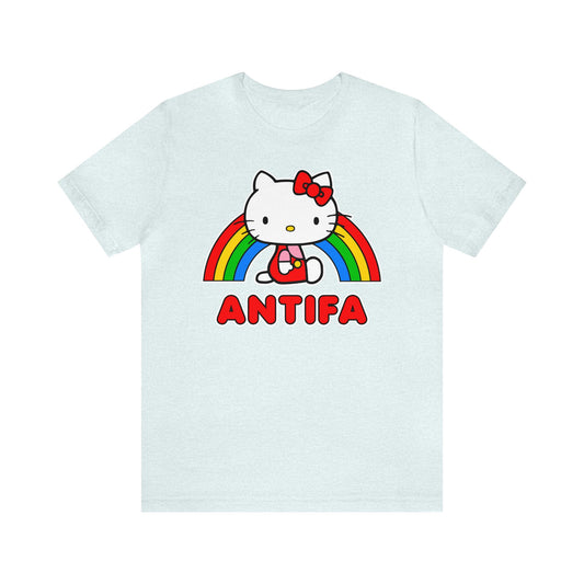 Cute Hello Kitty Antifa T-Shirt