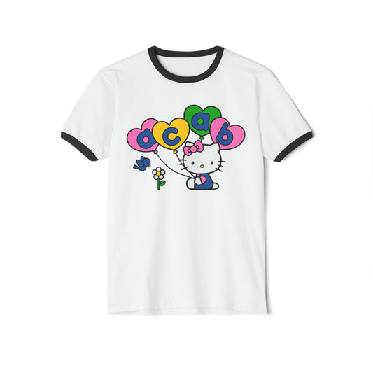 Cute Hello Kitty ACAB Ringer T-Shirt