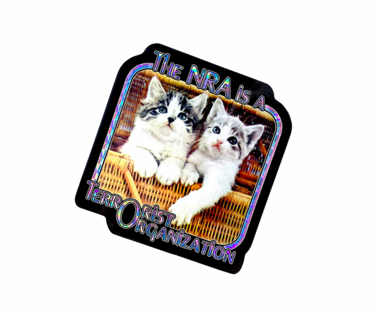 Retro Kitty The NRA is a Terrorist Organization Sticker