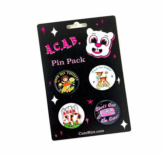 Cute Retro ACAB Pin Pack