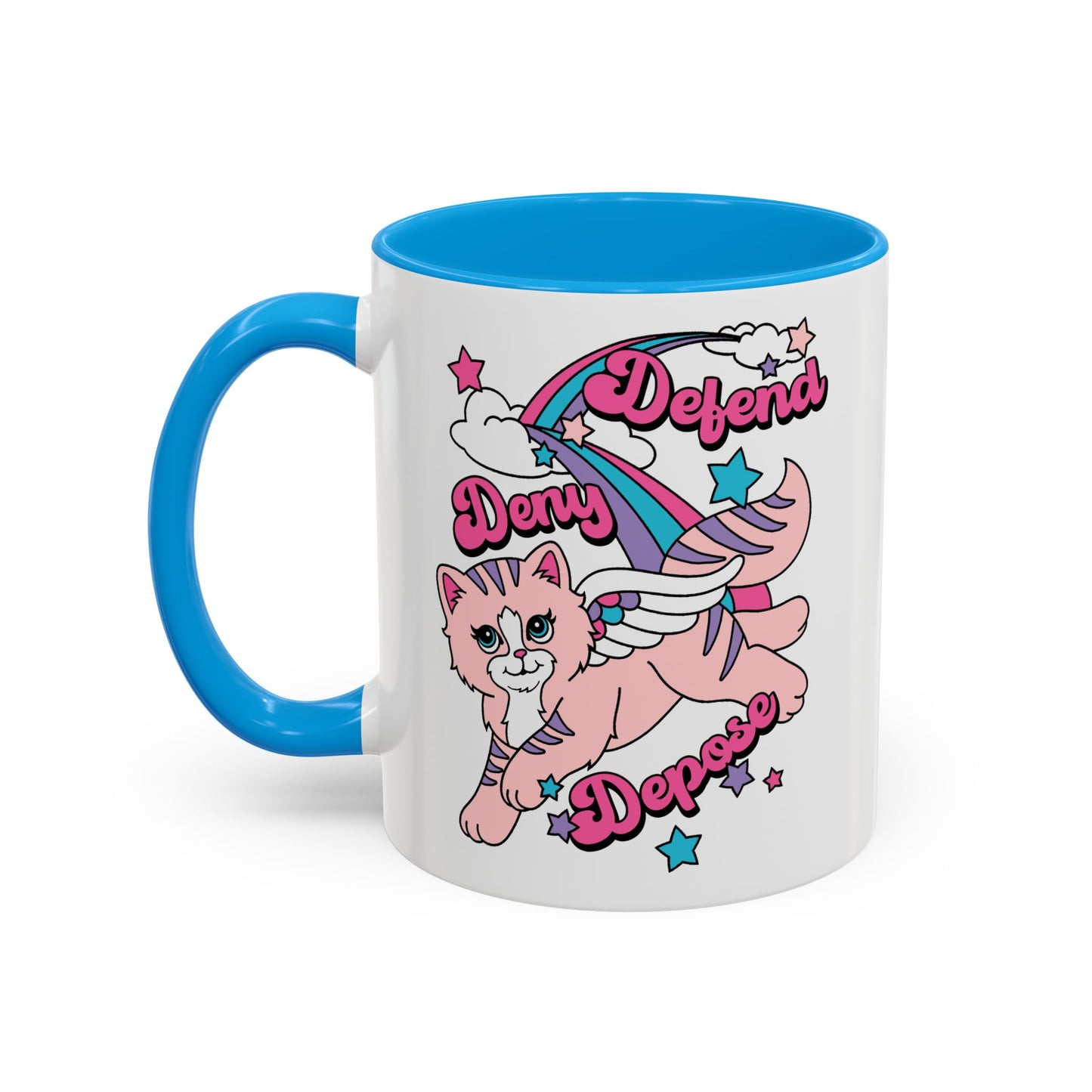 Cute Kitty Deny Defend Depose Mug