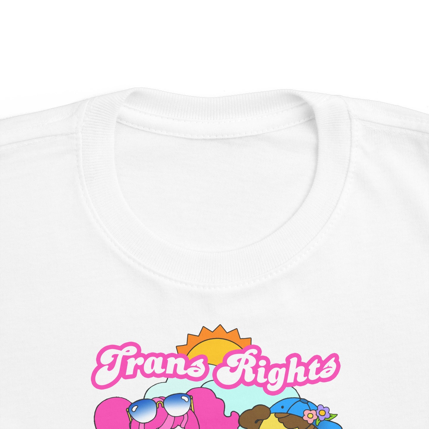 Cute Trans Rights are Human Rights Toddler Kids T-Shirt