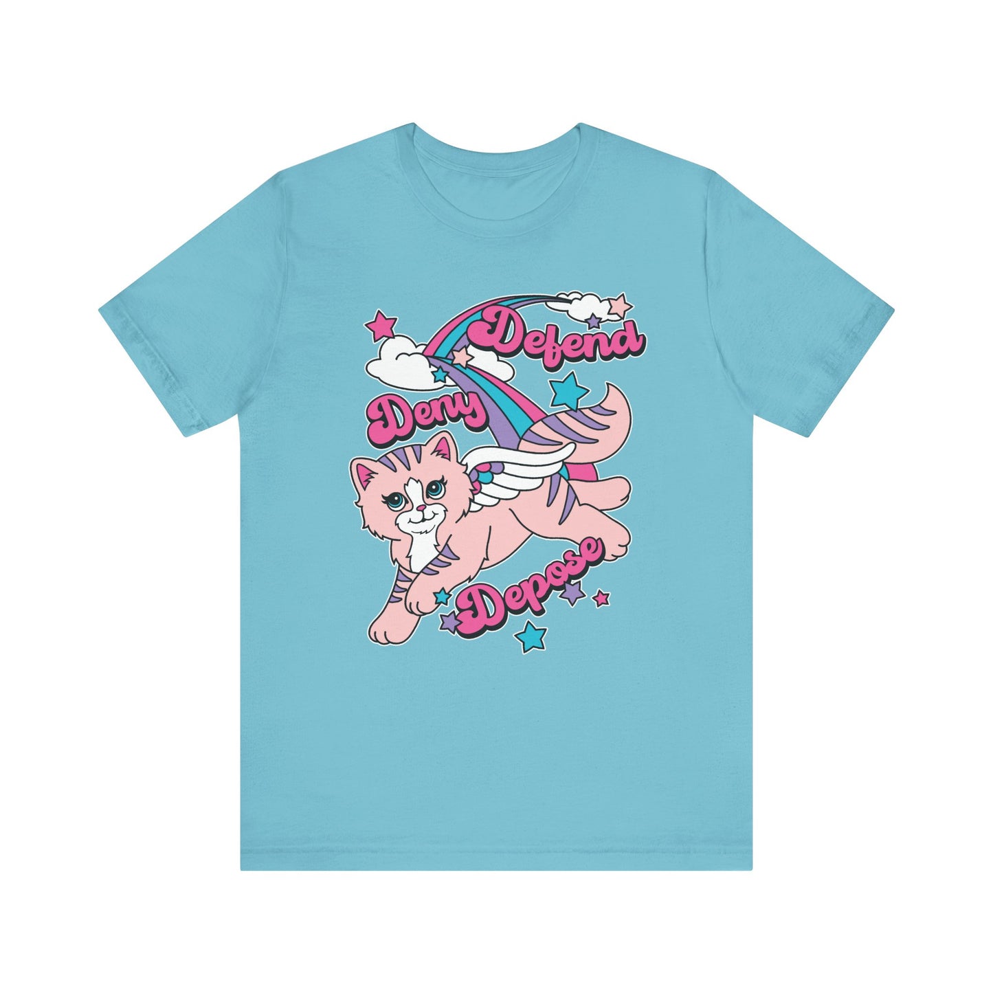 Cute Kitty Deny Defend Depose T-Shirt