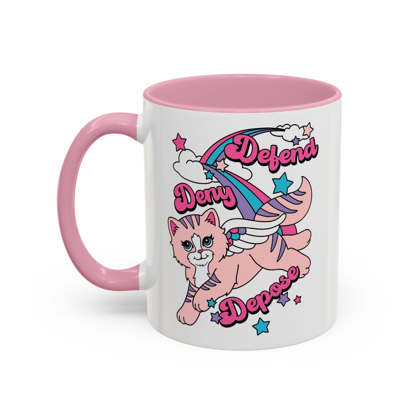 Cute Kitty Deny Defend Depose Mug