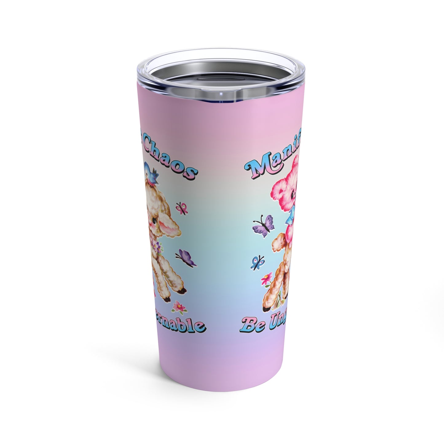 Cute Retro Manifest Chaos Be Ungovernable Tumbler