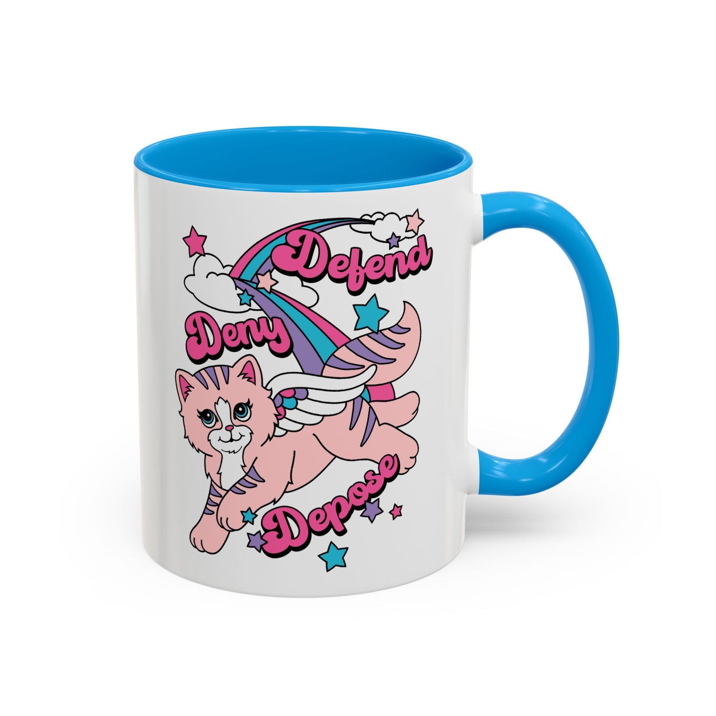 Cute Kitty Deny Defend Depose Mug