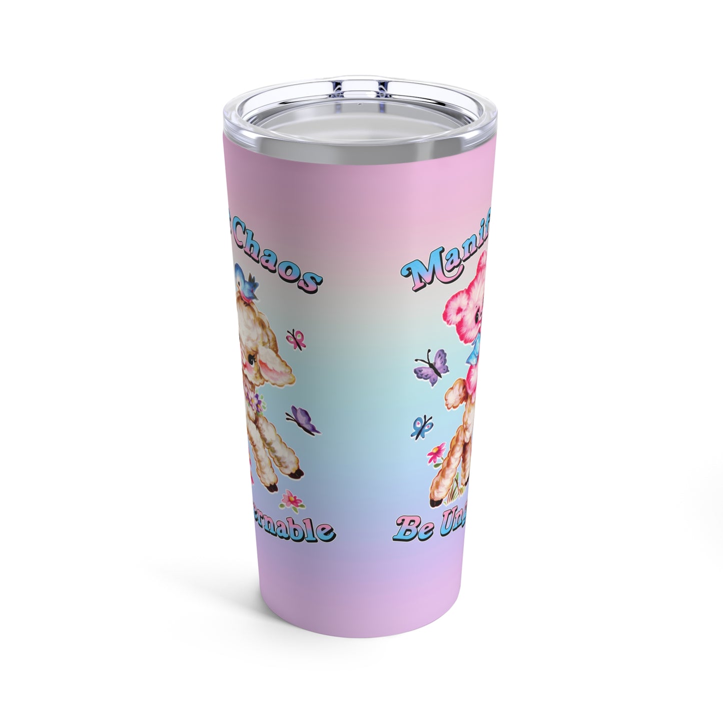 Cute Retro Manifest Chaos Be Ungovernable Tumbler