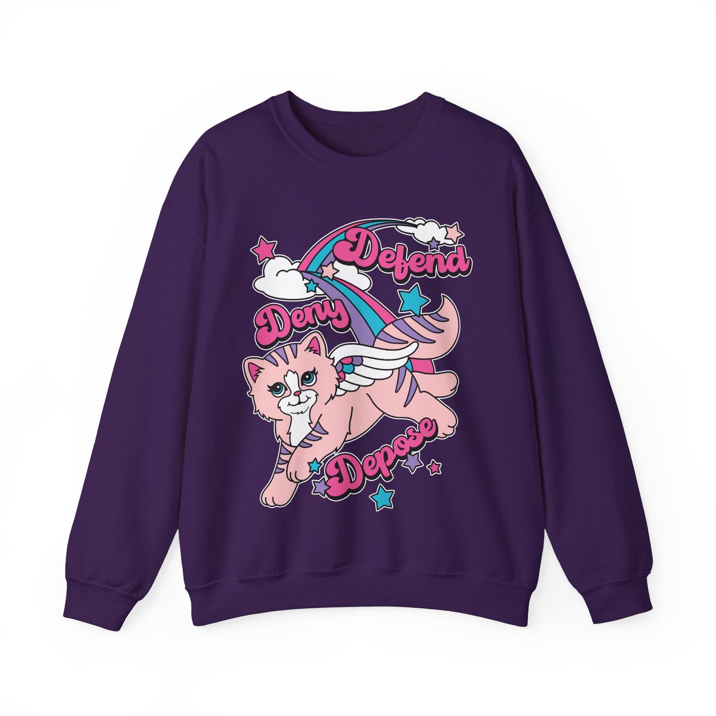 Cute Kitty Deny, Defend, Depose Sweatshirt