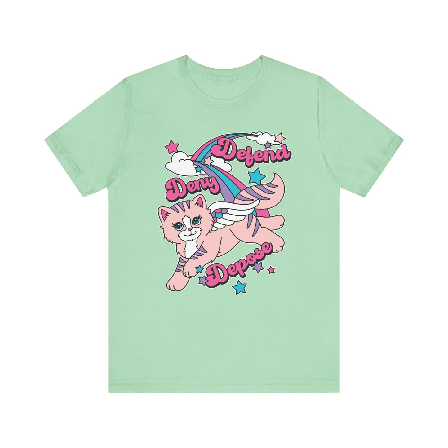 Cute Kitty Deny Defend Depose T-Shirt