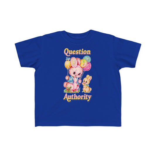 Cute Retro Question Authority Toddler Kids T-Shirt