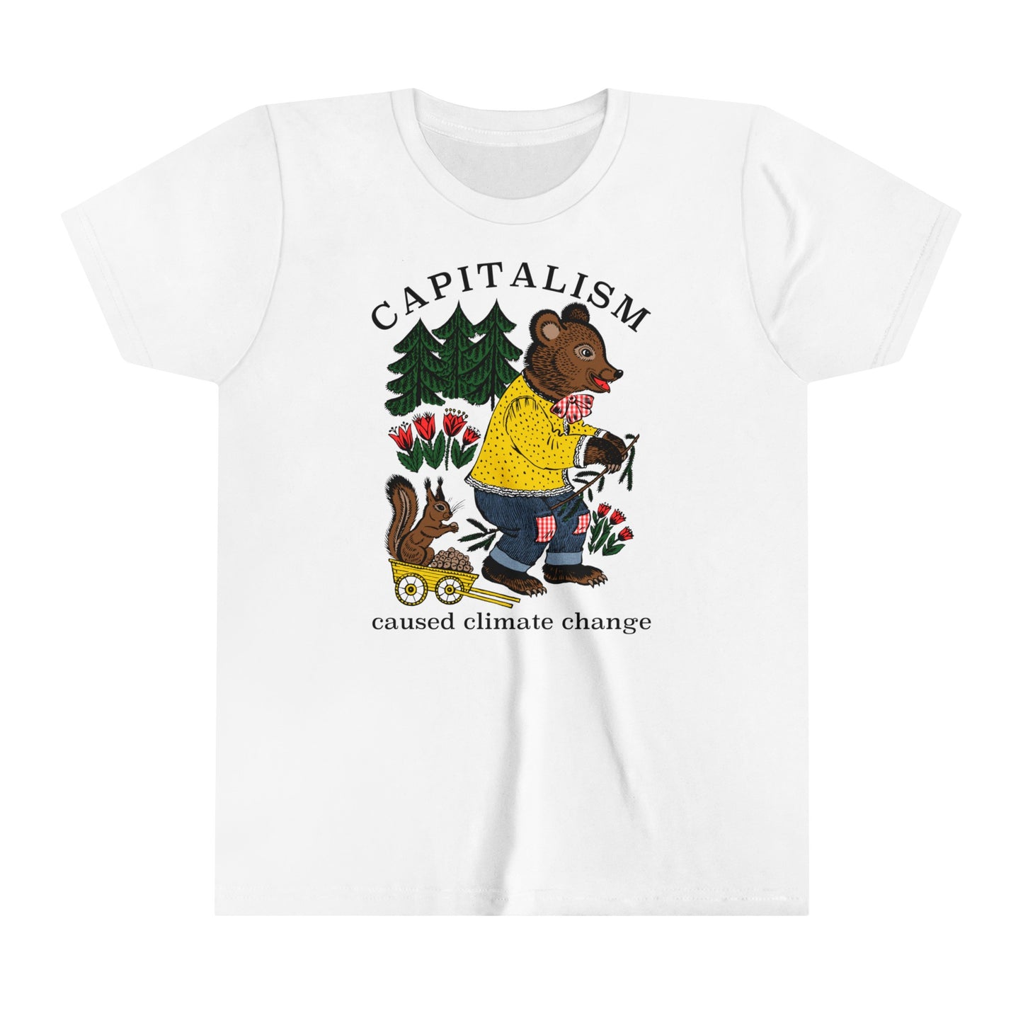 Kids Capitalism Caused Climate Change Youth T-Shirt