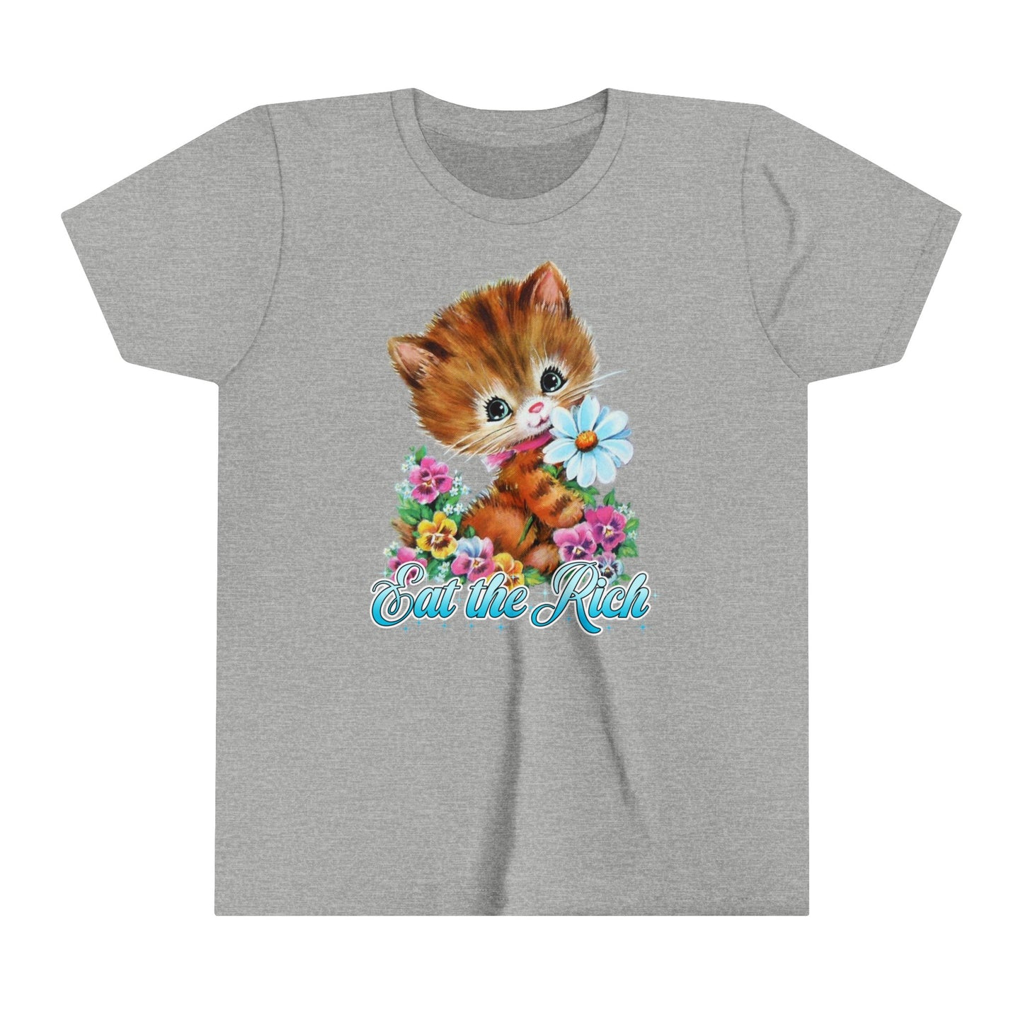 Kids Cute Kitty Eat the Rich Youth T-Shirt