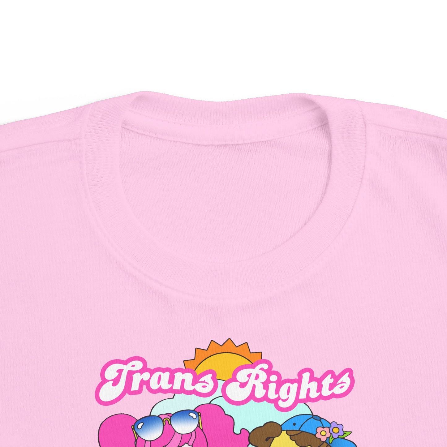 Cute Trans Rights are Human Rights Toddler Kids T-Shirt