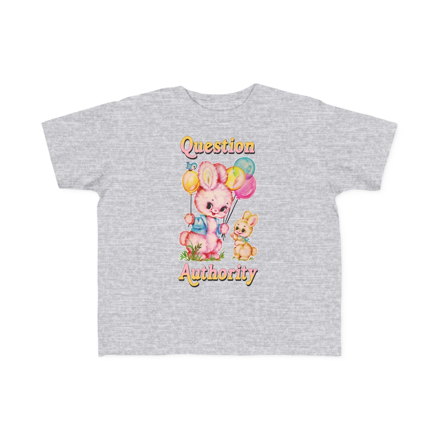 Cute Retro Question Authority Toddler Kids T-Shirt