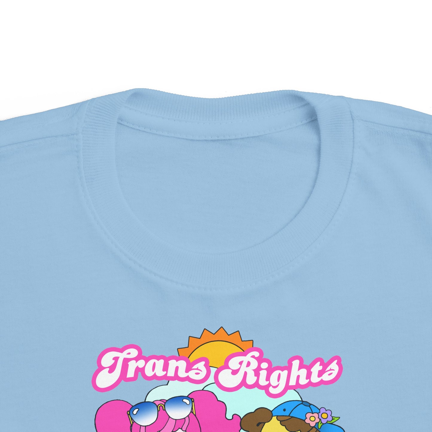 Cute Trans Rights are Human Rights Toddler Kids T-Shirt