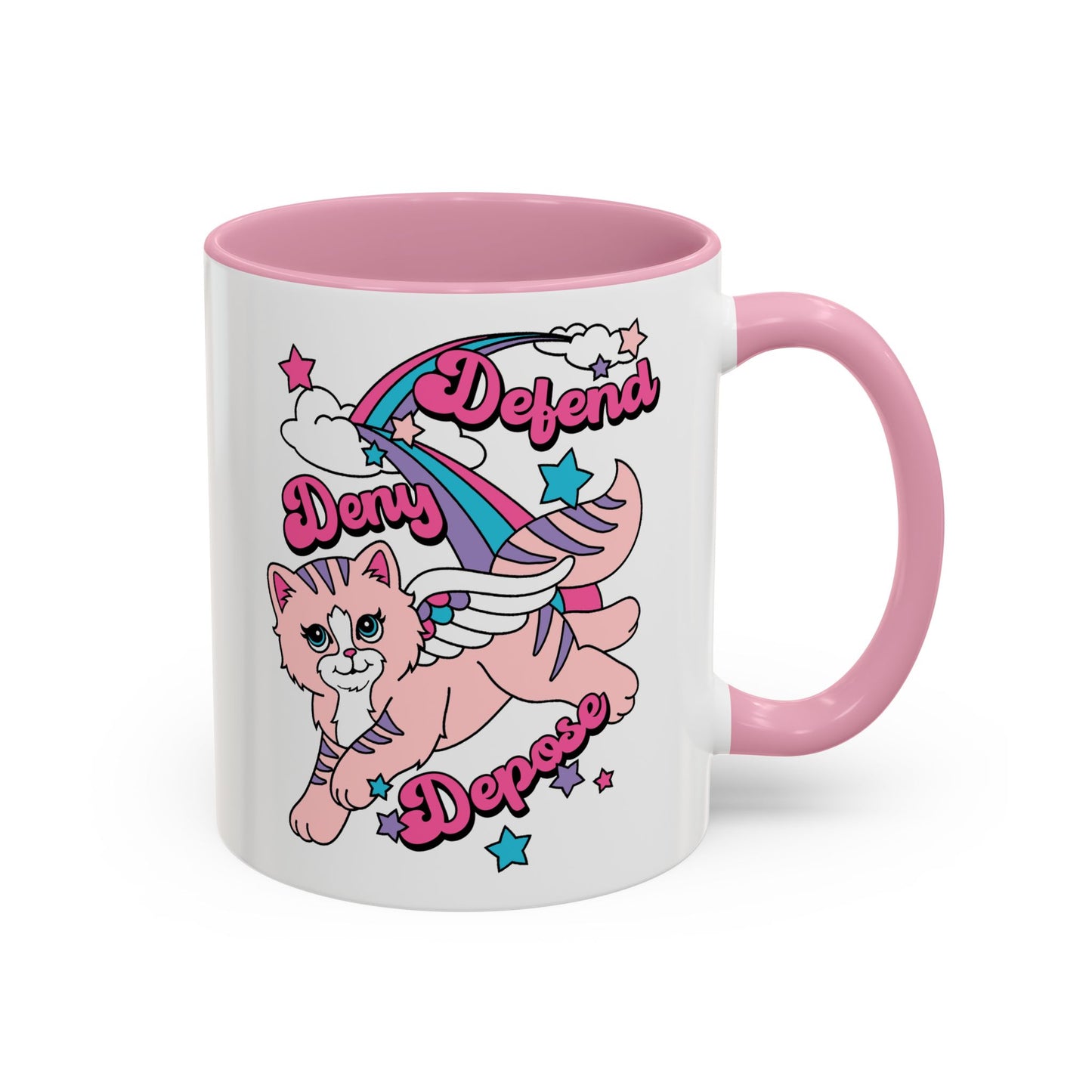 Cute Kitty Deny Defend Depose Mug