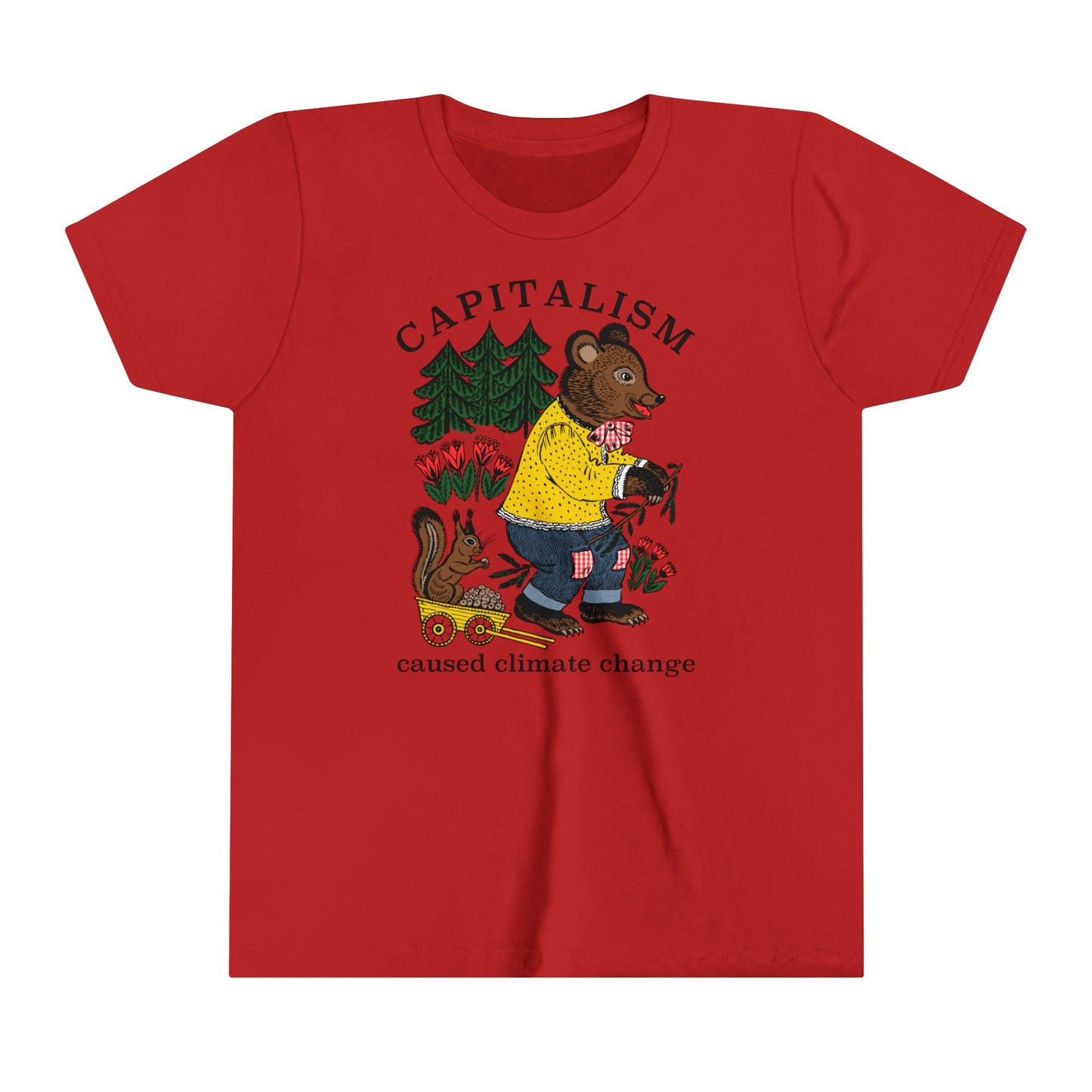 Kids Capitalism Caused Climate Change Youth T-Shirt