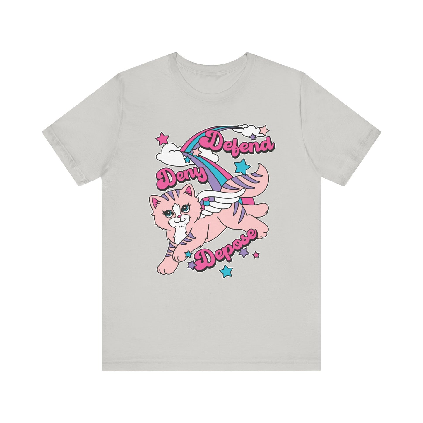 Cute Kitty Deny Defend Depose T-Shirt