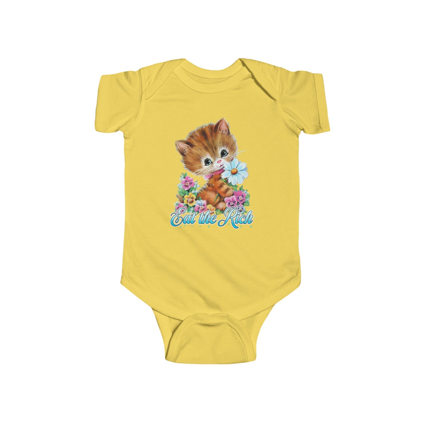 Cute Kitty Eat the Rich Baby Onesie