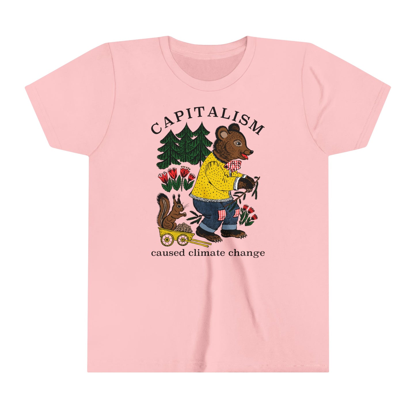 Kids Capitalism Caused Climate Change Youth T-Shirt