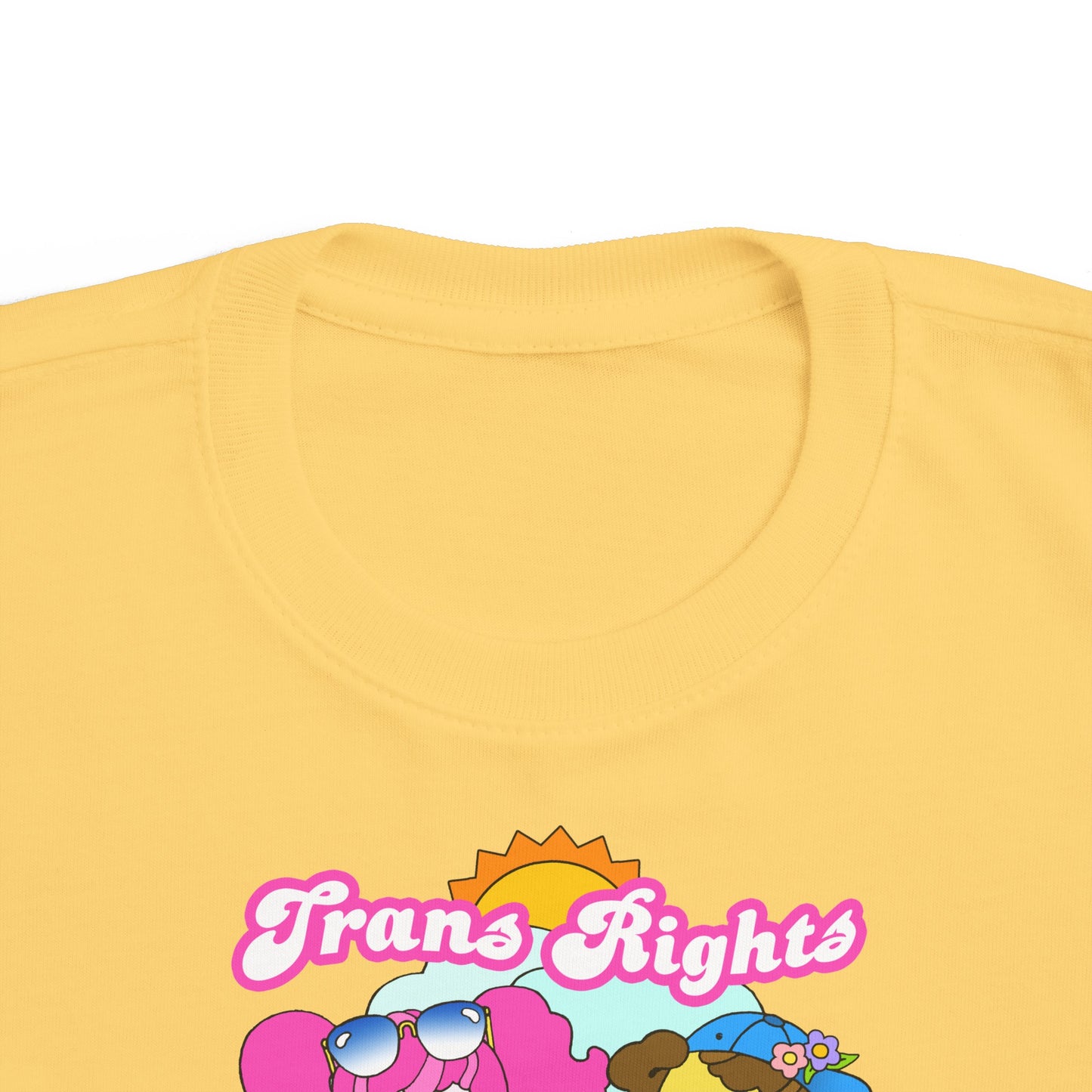 Cute Trans Rights are Human Rights Toddler Kids T-Shirt