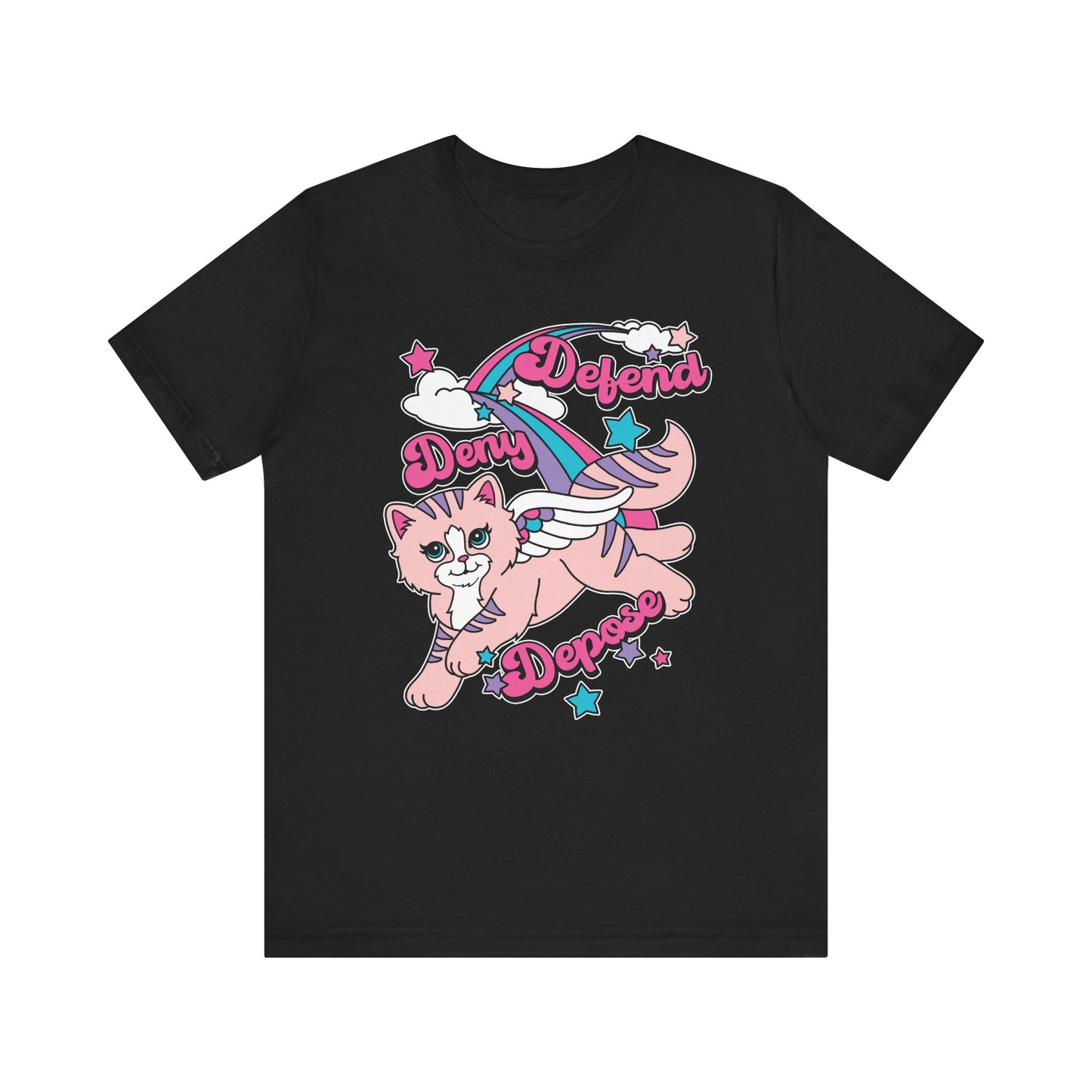 Cute Kitty Deny Defend Depose T-Shirt