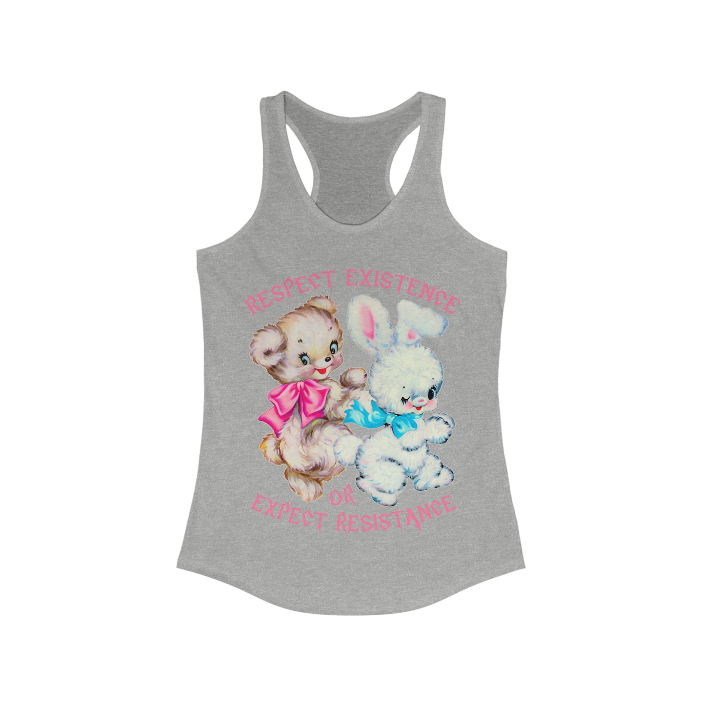 Cute Retro Respect Existence or Expect Resistance Tank Top