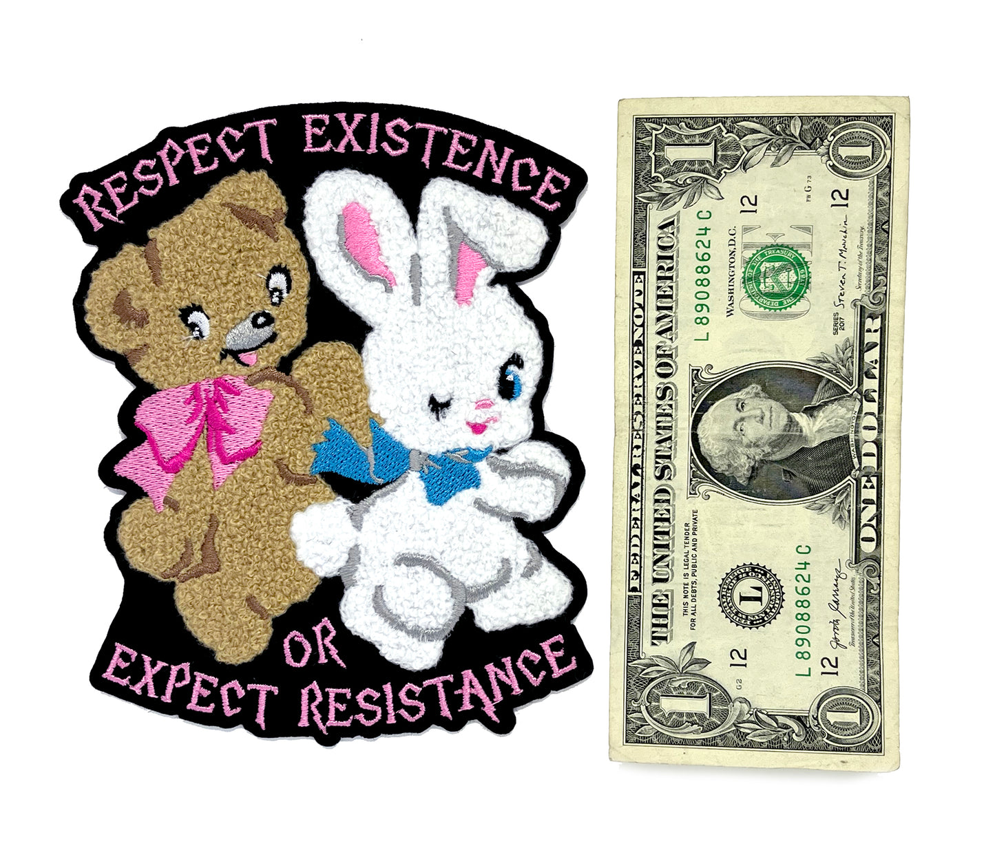 Cute Fuzzy Respect Existence or Expect Resistance Patch